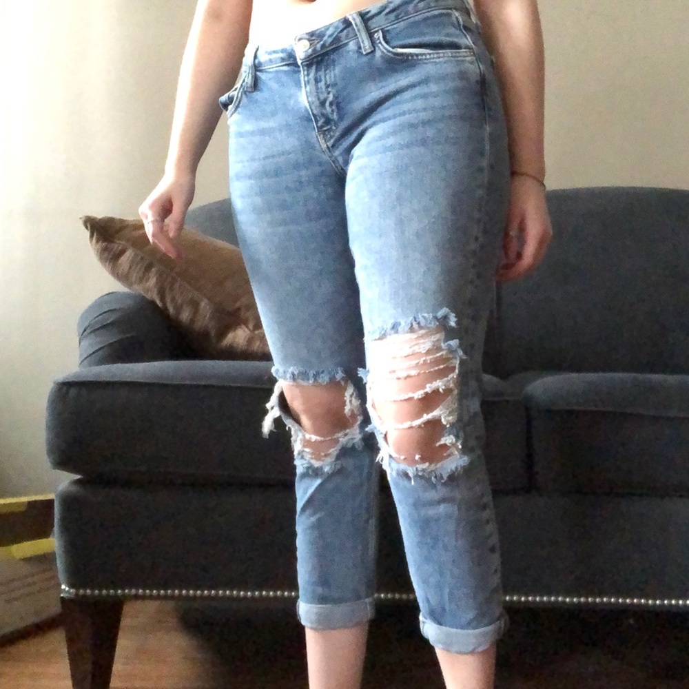 topshop ripped jeans